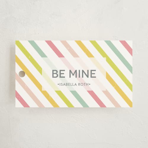 This is a sweet cream gift tags with standard by AJCreative called candy stripe printing on signature in tag