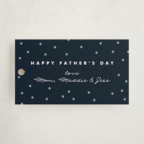 This is a sea gift tags with standard by Carrie ONeal called lined grid printing on signature in tag