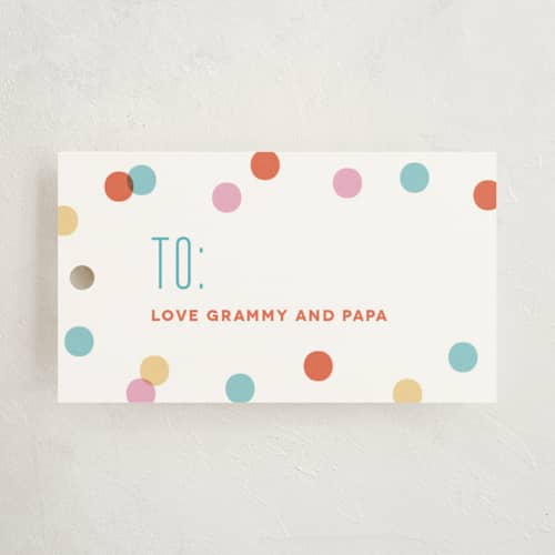 This is a carnation gift tags with standard by Carrie ONeal called one printing on signature in tag