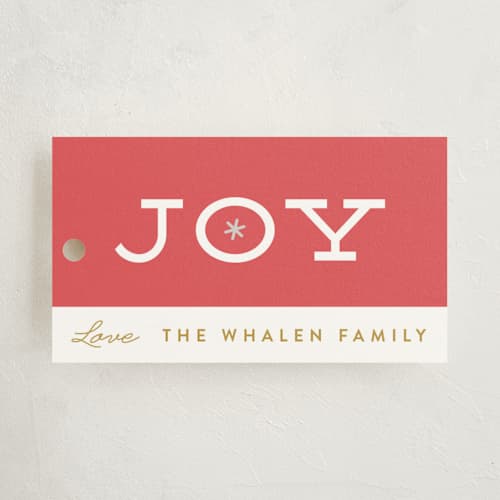 This is a holly gift tags with standard by Jennifer Wick called silverlining printing on signature in tag