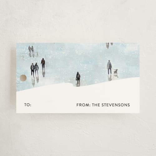 This is a winter gift tags with standard by Lulaloo called melancolia printing on signature in tag