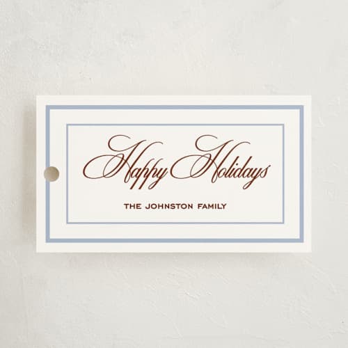 This is a mist gift tags with standard by Annie Shapiro called cler printing on signature in tag