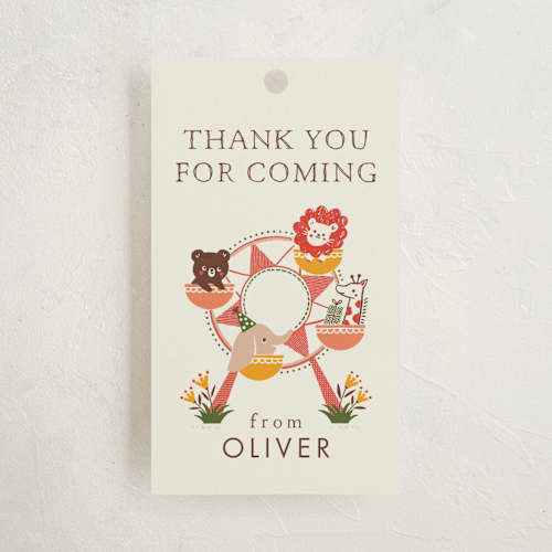This is a apple kids gift tags with standard by Vivian Yiwing called little carnival printing on signature in tag