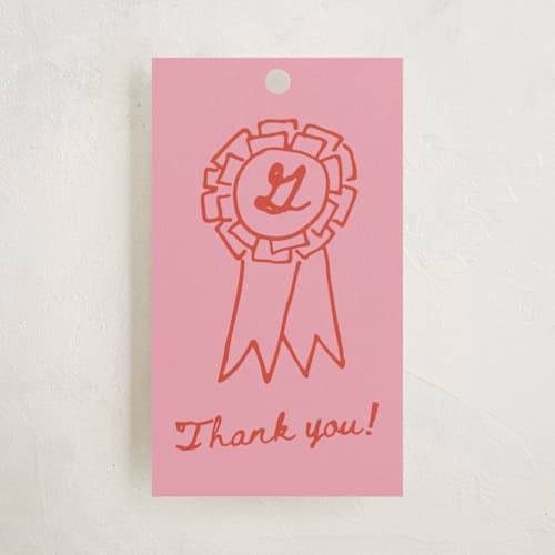 This is a cherry kids gift tags with standard by Jennifer Lew called cowboy club printing on signature in tag