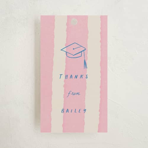 This is a cherry blossom graduation tags with standard by Jessica Yeo called daydreams and doodles printing on signature in tag