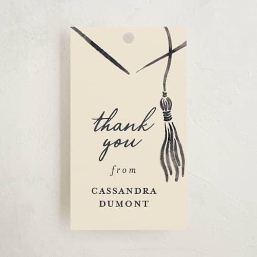 This is a ink graduation tags with standard by Jamie Alexander called inked printing on signature in tag