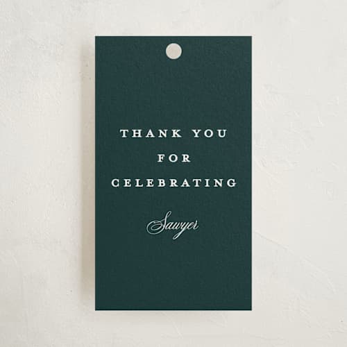 This is a big sur graduation tags with standard by Carolyn MacLaren called multi classic printing on signature in tag