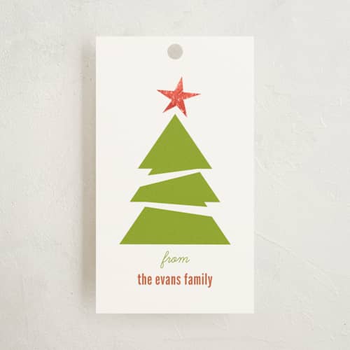 This is a rust gift tags with standard by 2birdstone called o tannenbaum printing on signature in tag