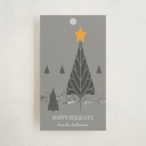 This is a comfort grey gift tags with standard by Debra Pruskowski called light up printing on signature in tag