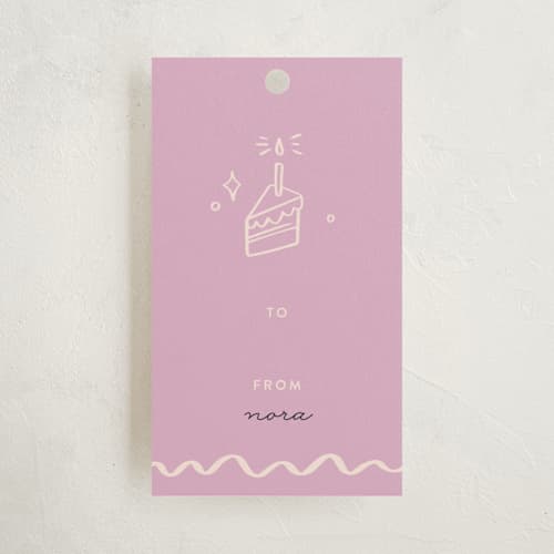 This is a celebrate gift tags with standard by Olivia Goree called birthday doodles printing on signature in tag