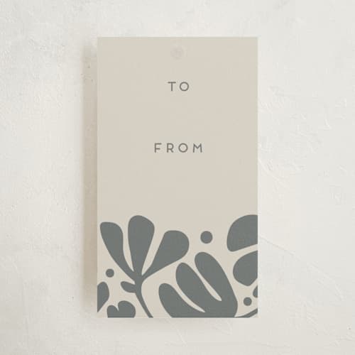 This is a ink gift tags with standard by Ilze Lucero called nola printing on signature in tag