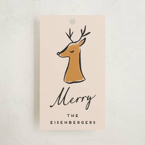 This is a almond gift tags with standard by chocomocacino called glögi printing on signature in tag