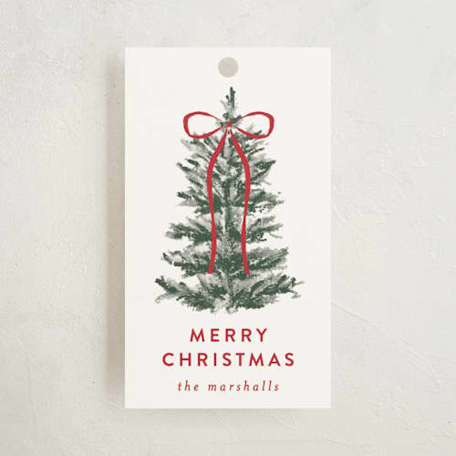 This is a christmas gift tags with standard by Angela Garrick called festive forest printing on signature in tag