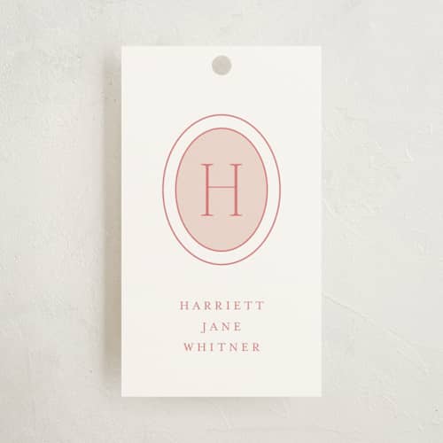 This is a bashful gift tags with standard by Alston Foster called poppet printing on signature in tag