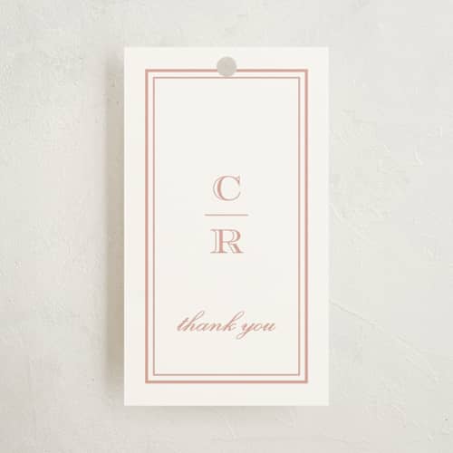 This is a ballet slipper gift tags with standard by Stacey Meacham called engraved name printing on signature in tag