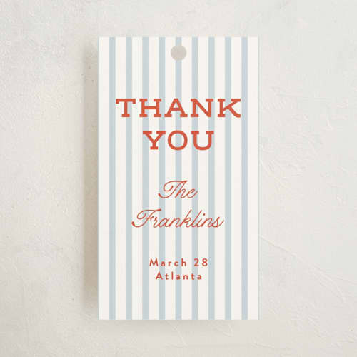 This is a cherry baby shower favor tags with standard by Paper Raven Co. called rookie season printing on signature in tag