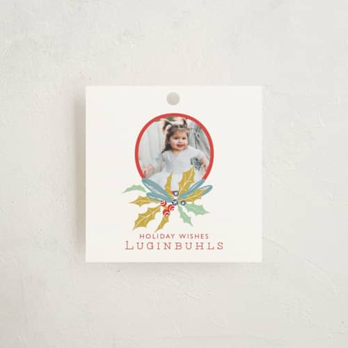 This is a gum drops gift tags with standard by Carole Crohan - CaroleeXpressions called oh big holiday printing on signature in tag