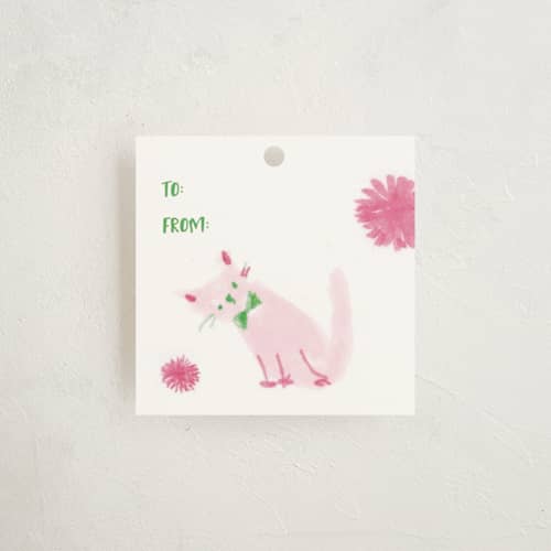 This is a sunshine gift tags with standard by Lori Wemple called doodle cats printing on signature in tag