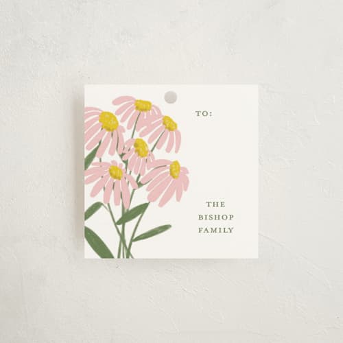 This is a elegant gift tags with standard by Elizabeth Bishop called grandmillenial affair printing on signature in tag