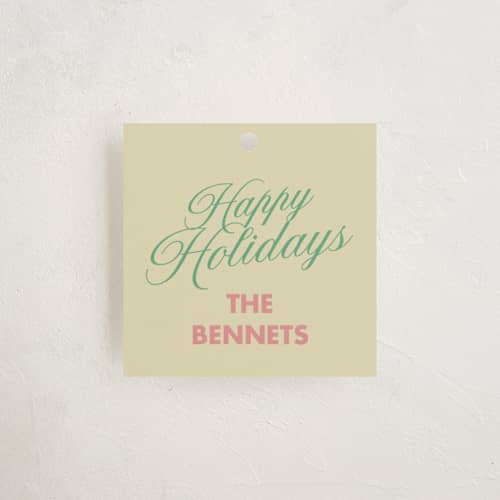 This is a candy gift tags with standard by Helena Vitto called merry & bright days printing on signature in tag