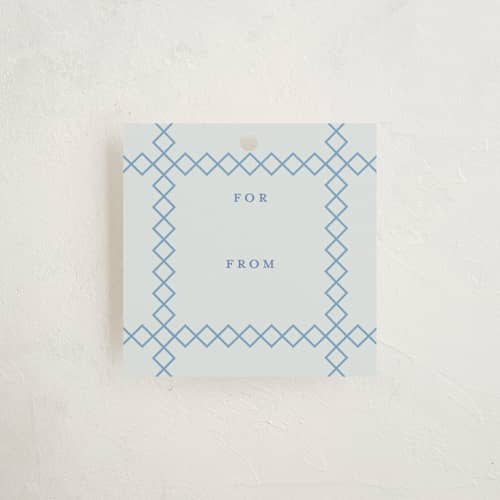 This is a sky gift tags with standard by Alston Foster called baby bit printing on signature in tag