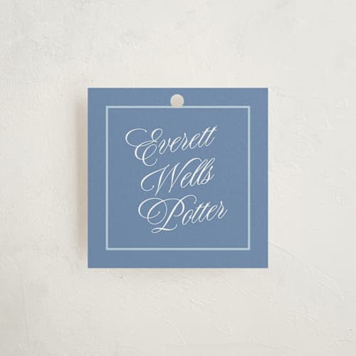 This is a cloud nine gift tags with standard by Alston Foster called darling one printing on signature in tag