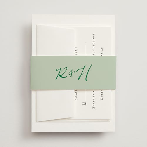 This is a garden belly bands with standard by Cass Loh called tablescape drawing printing on signature text in belly band