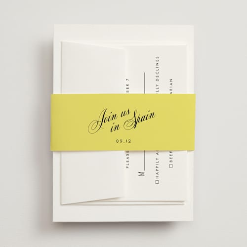 This is a lemon belly bands with standard by Ani Somi called in lights printing on signature text in belly band