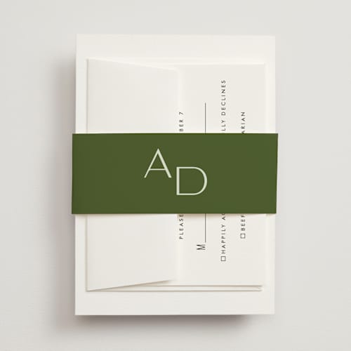 This is a lemongrass belly bands with standard by Sam Dubeau called swoon printing on signature text in belly band