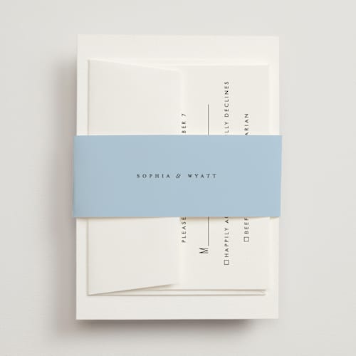 This is a sky belly bands with standard by Blustery August called tarte tatin printing on signature text in belly band