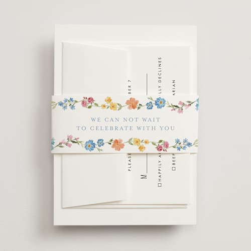This is a meadow belly bands with standard by Petra Kern called everlasting romance printing on signature text in belly band
