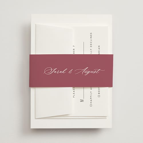 This is a autumn belly bands with standard by Pink House Press called crest fall printing on signature text in belly band