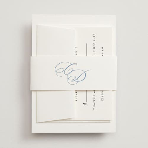 This is a sky belly bands with standard by Creo Study called aristocratic printing on signature text in belly band
