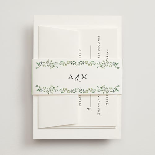This is a mojito belly bands with standard by Susan Moyal called monogramed arch printing on signature text in belly band