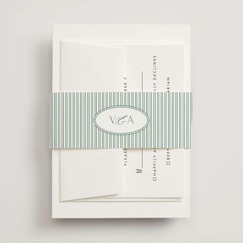 This is a jade belly bands with standard by Jenna Holcomb called tropical toile printing on signature text in belly band