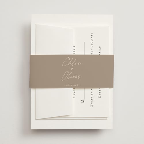 This is a antique silk belly bands with standard by Pippa Shaw called modern classic printing on signature text in belly band