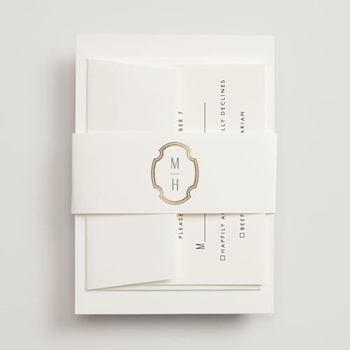 This is a fog belly bands with foil pressed by Ashlee Townsend called monatuk printing on signature text in belly band