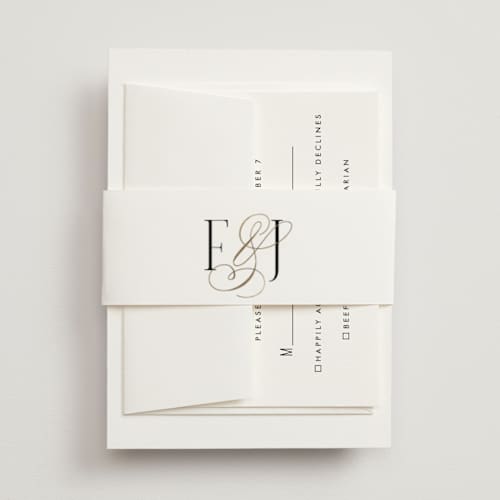 This is a opal belly bands with foil pressed by Leah Bisch called unite printing on signature text in belly band