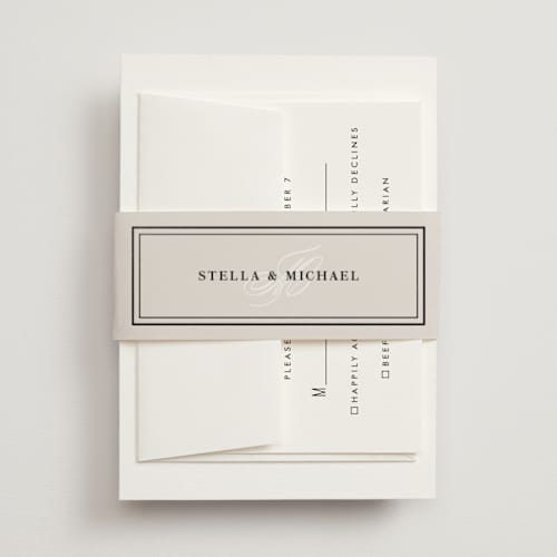 This is a cotton belly bands with foil pressed by Jennifer Postorino called polished printing on signature text in belly band