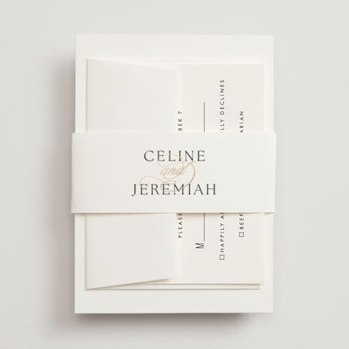 This is a silk belly bands with foil pressed by Kelly Schmidt called left align printing on signature text in belly band