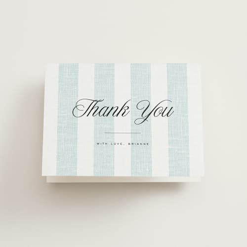 This is a oceanside bridal shower thank you cards with standard by Kelly Schmidt called coastal printing on strathmore in standard