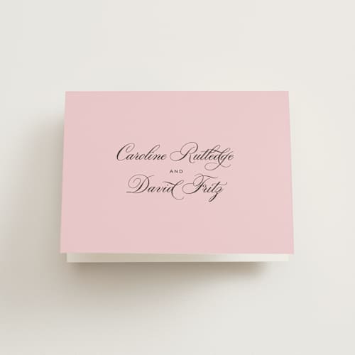 This is a peony wedding thank you cards with standard by Megan Davis called nola printing on strathmore in standard