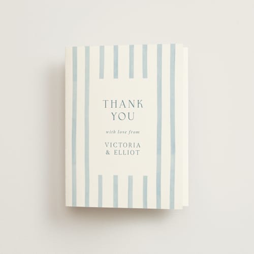 This is a sea wedding thank you cards with standard by Elly called coastal printing on strathmore in standard