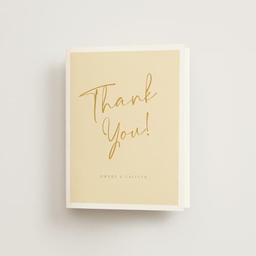 This is a honey wedding thank you cards with standard by Adelyn T. called ink scribble printing on strathmore in standard