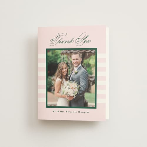 This is a forest wedding thank you cards with standard by Wildbrook Press called you're my type printing on strathmore in standard