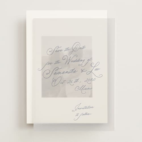 This is a dusty blue vellum overlays with standard by AK Graphics called twirl printing on translucent vellum in overlay