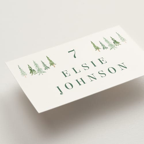 This is a meadow wedding place cards with standard by Petra Kern called plain air printing on signature in placecard