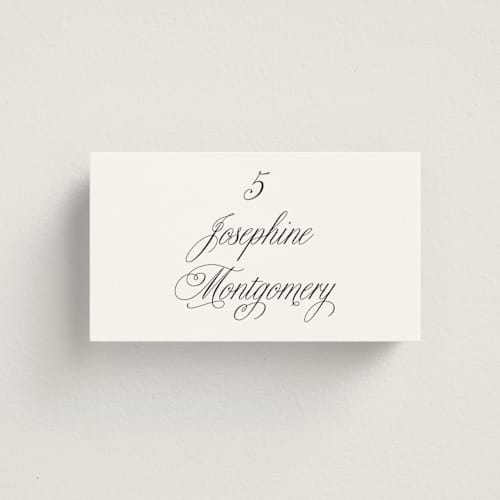 This is a lily wedding place cards with standard by Petra Kern called let's say i do printing on signature in placecard