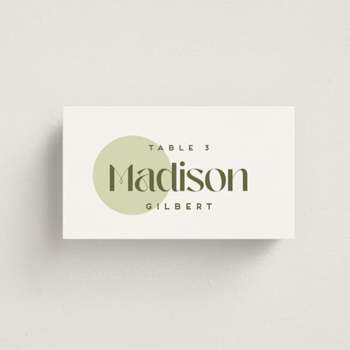 This is a kiwi wedding place cards with standard by Claudia Orengo called news! printing on signature in placecard