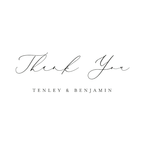 This is a cotton thank you postcards with standard by Jennifer Postorino called gentle whisper printing on signature in postcard